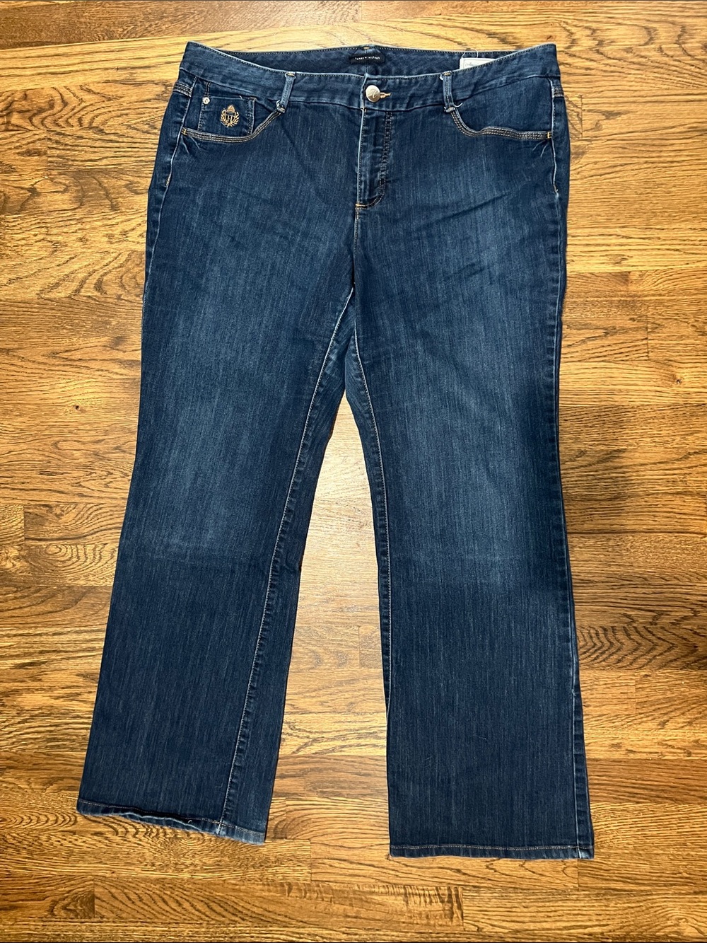 Tommy Hilfiger Women's Dark Blue Bootcut Jeans